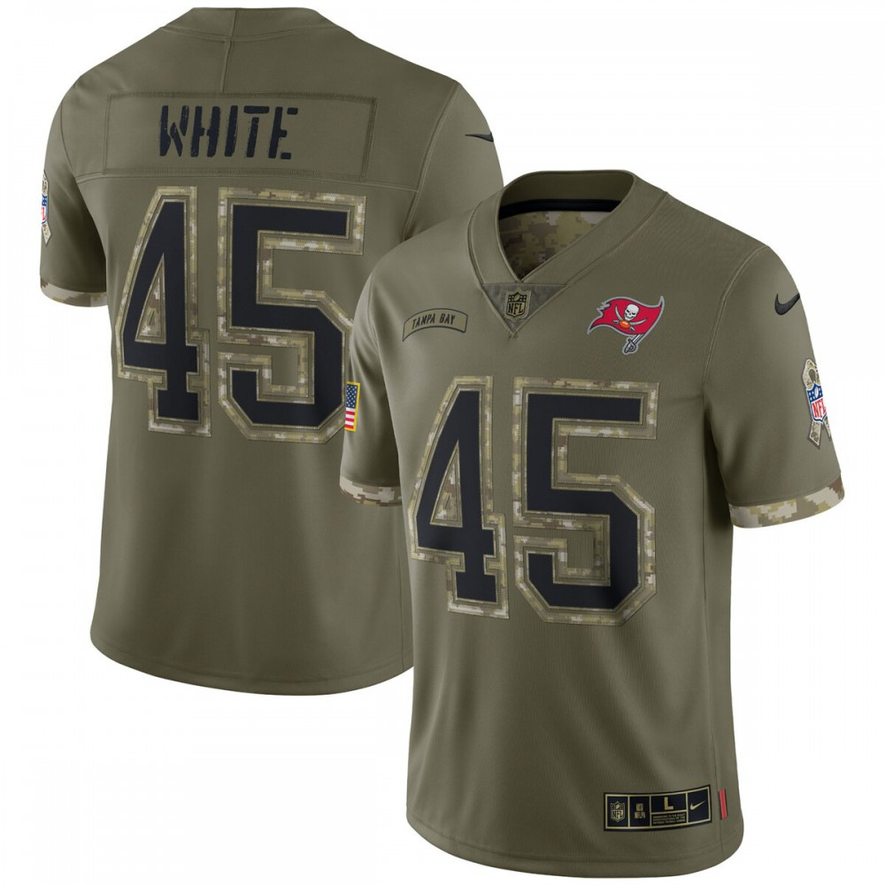 Devin White Tampa Bay Buccaneers Nike 2022 Salute To Service Limited Jersey - Olive-GridironStore
